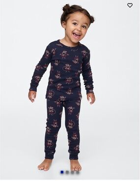 New BabyGap Christmas Print Pajama Set